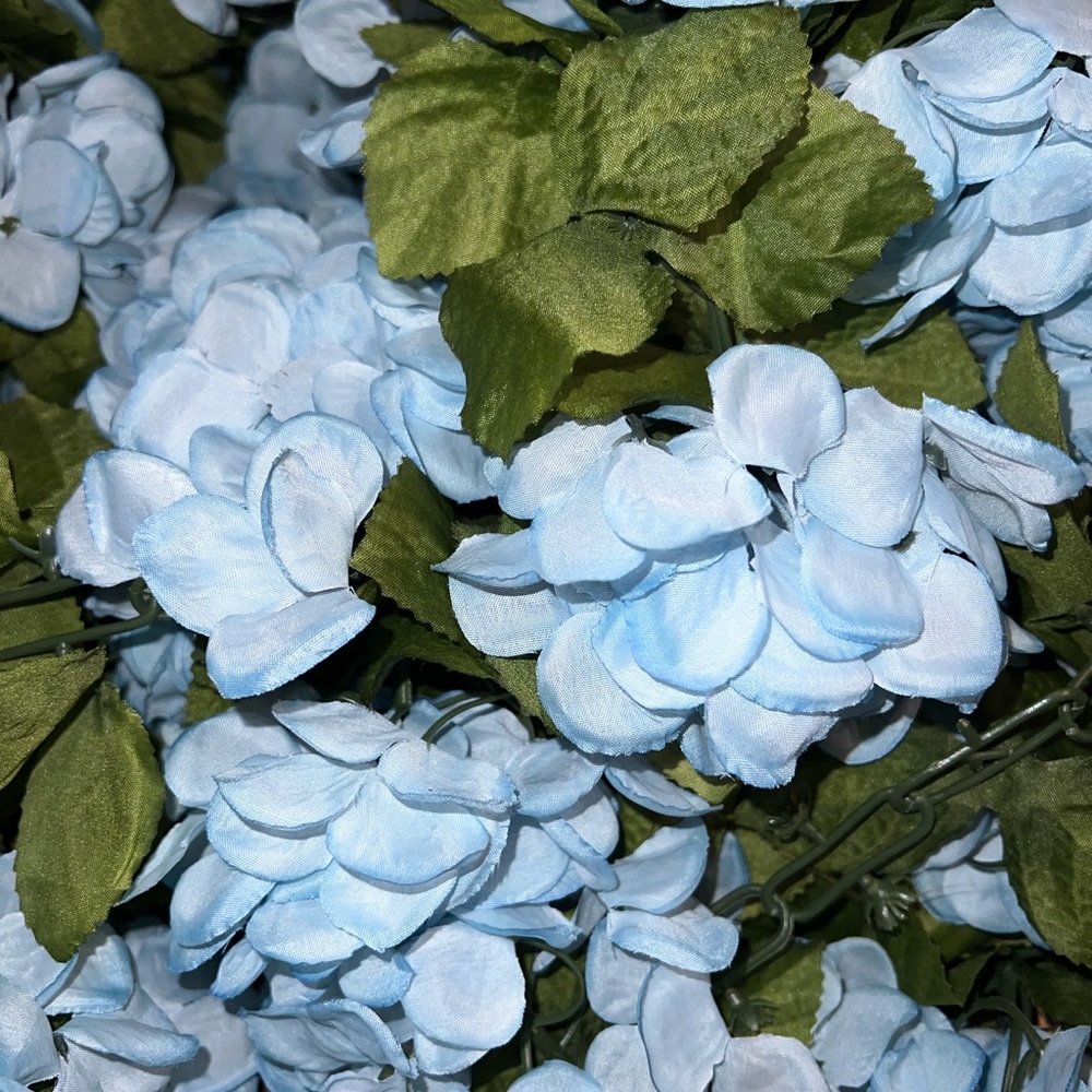 PURPLE Hydrangea floral garland 6ft each - Picture 2 of 7